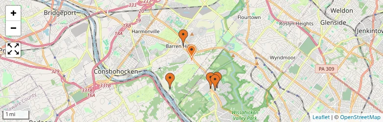 Related schools map