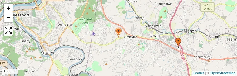 Related schools map