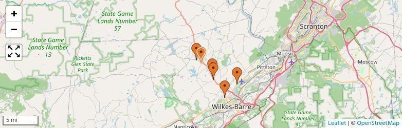 Related schools map