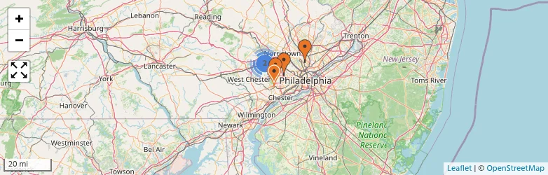 Related schools map