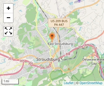 Map of E Stroudsburg Christian Academy