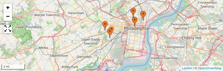 Related schools map