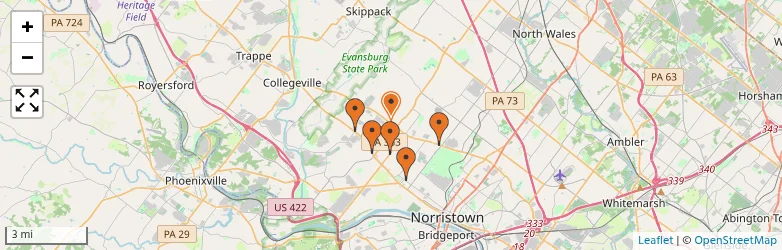 Related schools map