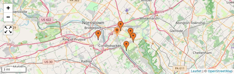 Related schools map