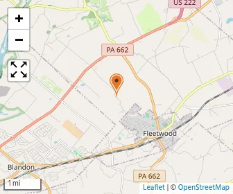 Map of Fleetwood Christian Day School
