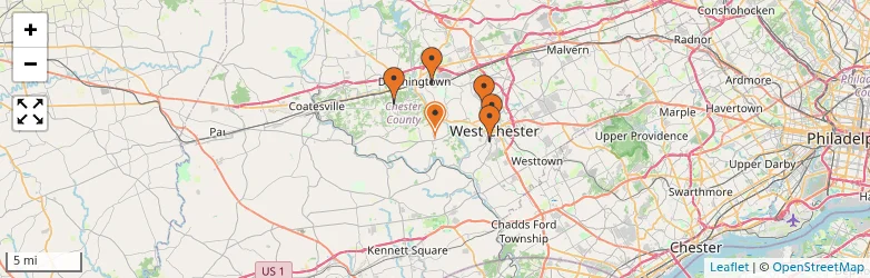 Related schools map