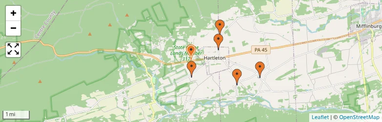 Related schools map
