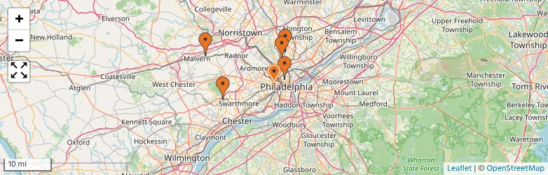 Related schools map