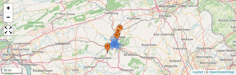 Related schools map