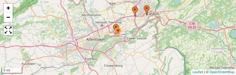 Related schools map