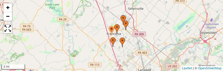 Related schools map