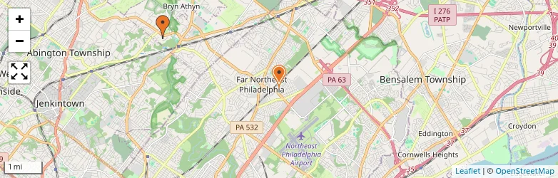 Related schools map