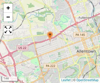 Map of Jewish Day School Of The Lehigh Valley