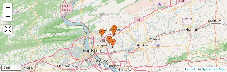 Related schools map