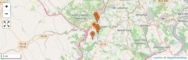 Related schools map