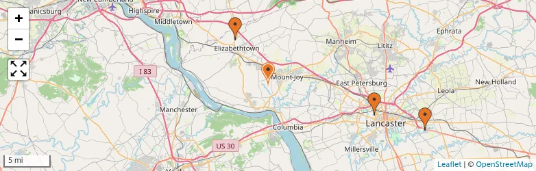 Related schools map