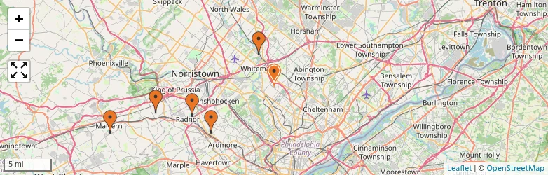 Related schools map