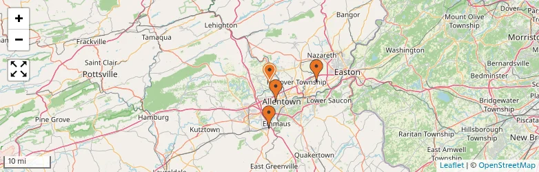 Related schools map