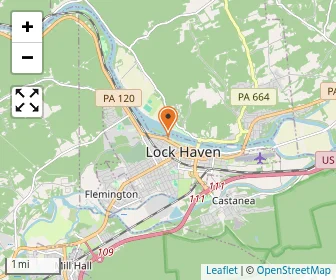 Map of Lock Haven Catholic Elementary School