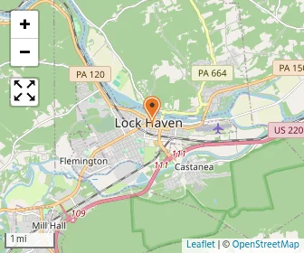 Map of Lock Haven Christian School