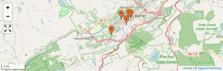 Related schools map