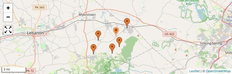 Related schools map