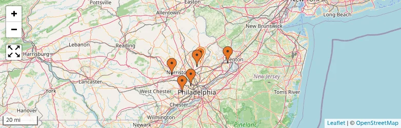 Related schools map