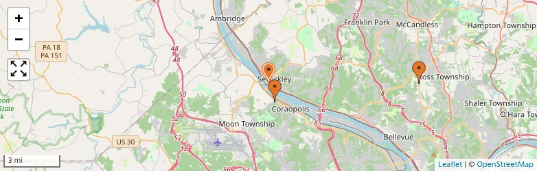 Related schools map