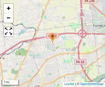 Map of Moravian Academy Upper School
