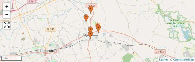 Related schools map
