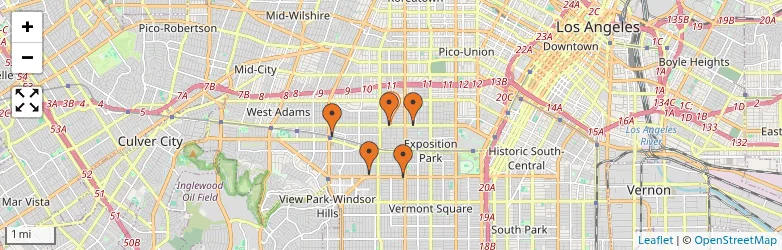 Related schools map