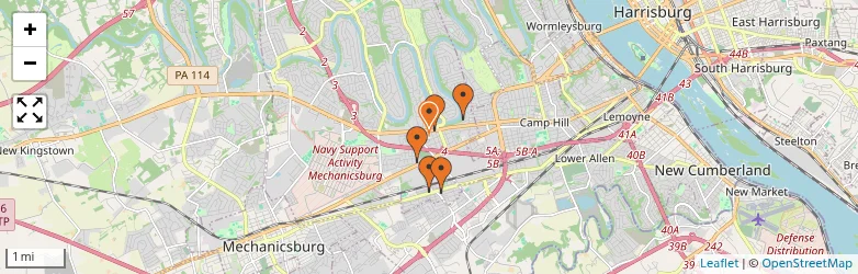Related schools map