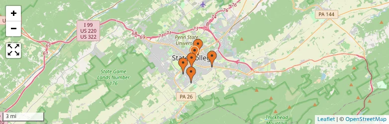 Related schools map