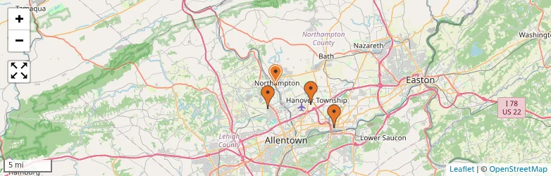 Related schools map