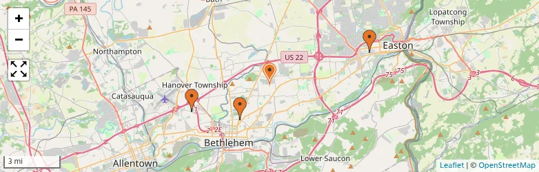 Related schools map