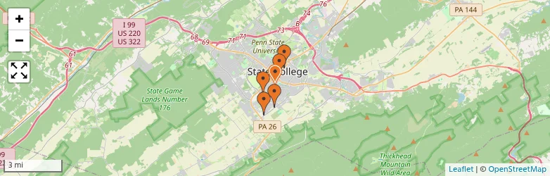 Related schools map