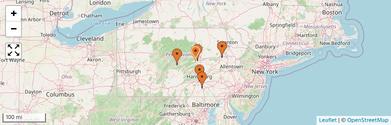 Related schools map