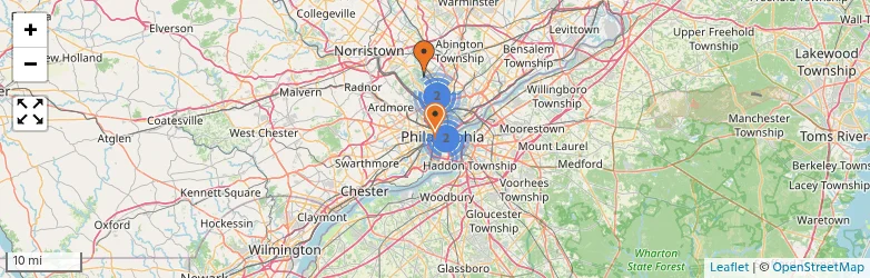 Related schools map