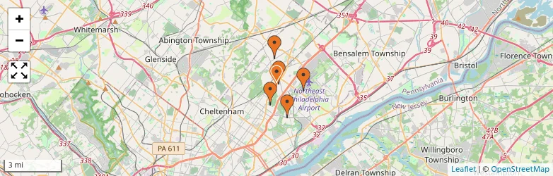 Related schools map