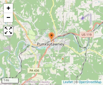 Map of Punxsutawney Christian School