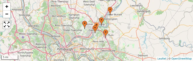 Related schools map