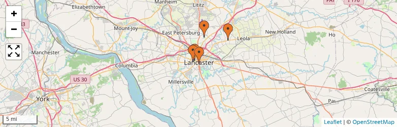 Related schools map