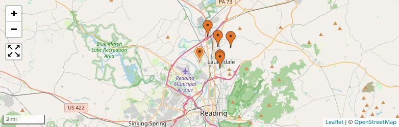 Related schools map