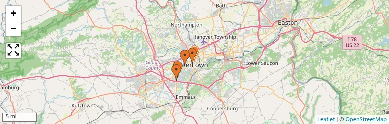 Related schools map