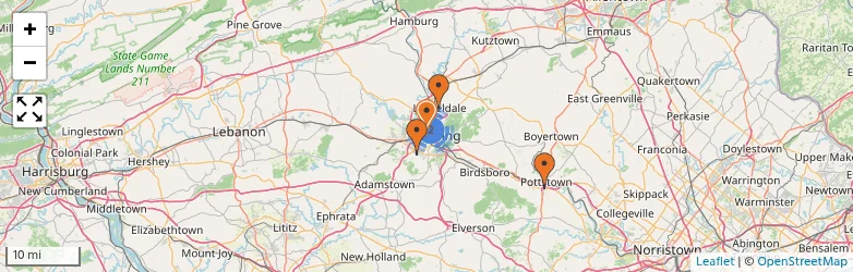 Related schools map