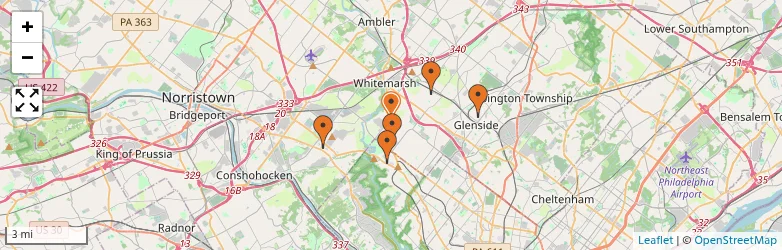 Related schools map