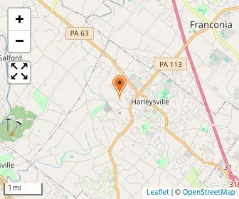 Map of Salford Mennonite Child Care Center