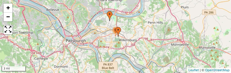 Related schools map