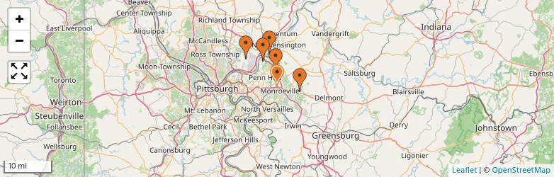 Related schools map