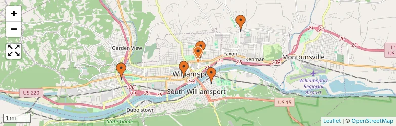 Related schools map